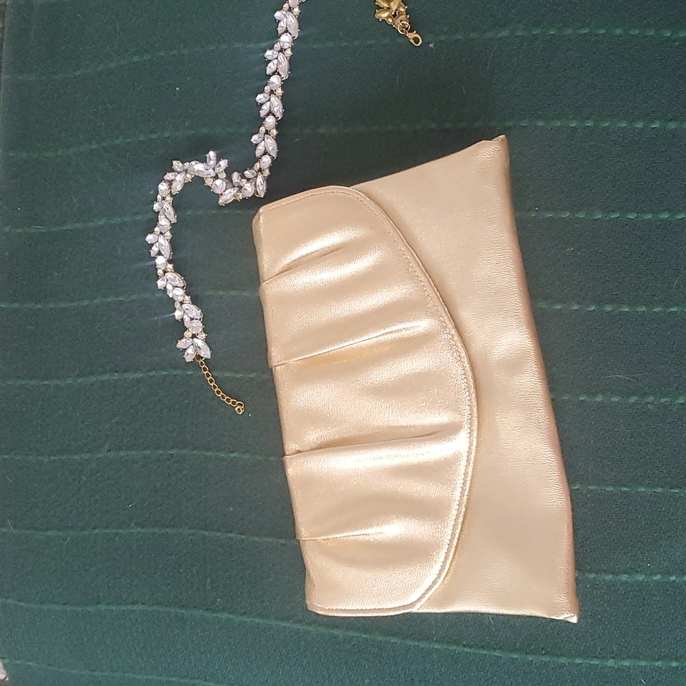 Vintage gold clutch